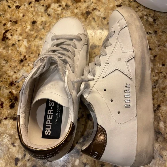 COPY - Golden Goose SuperStar Bicolor Metallic Sneakers - Picture 6 of 10